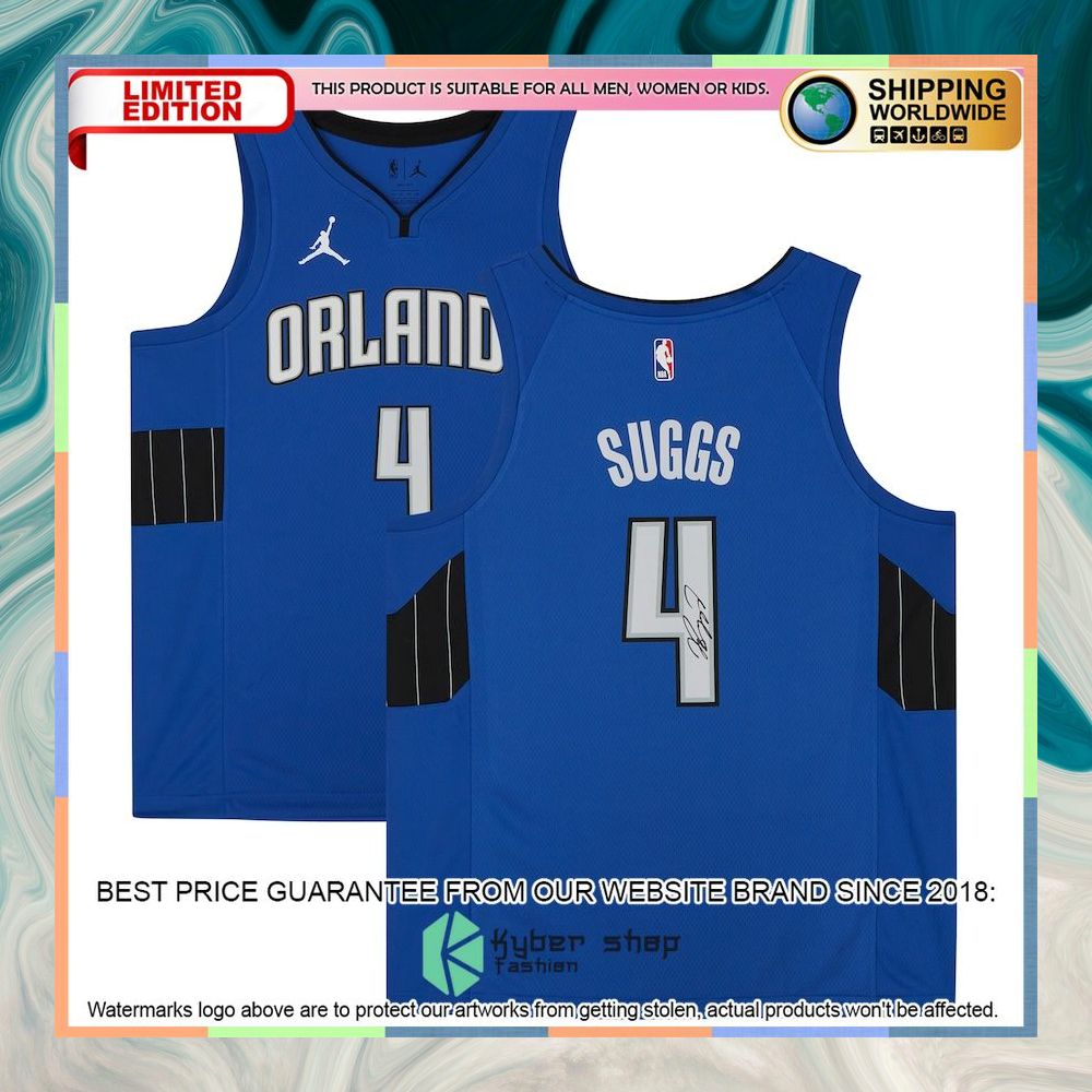Jalen Suggs Orlando Magic Jordan Brand Blue Basketball Jersey 4 Jalen Suggs Orlando Magic Jordan Brand Blue Basketball Jersey word2