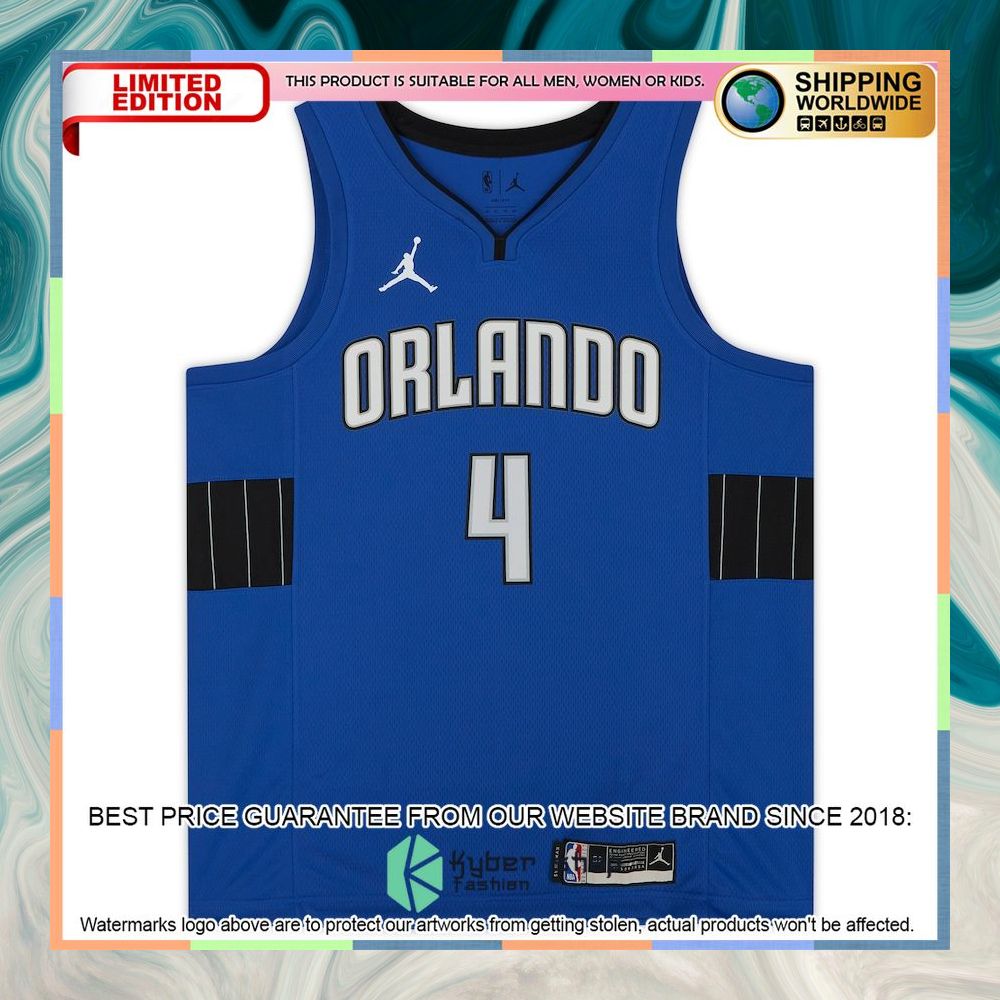 Jalen Suggs Orlando Magic Jordan Brand Blue Basketball Jersey 6 Jalen Suggs Orlando Magic Jordan Brand Blue Basketball Jersey word2