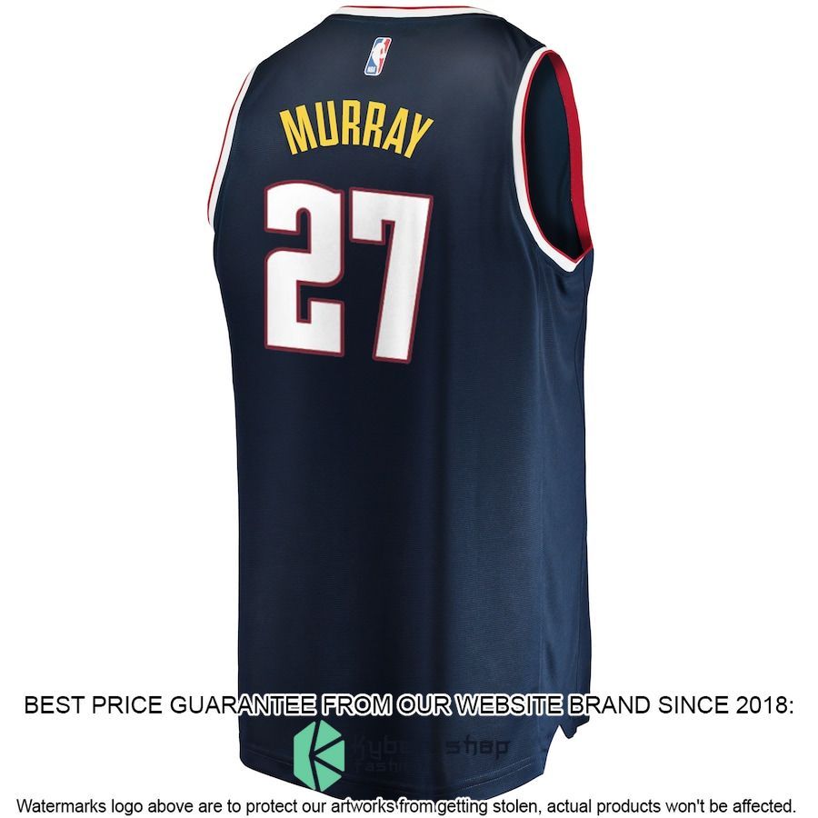 Jamal Murray Denver Nuggets Blue Basketball Jersey 3 Jamal Murray Denver Nuggets Blue Basketball Jersey word1