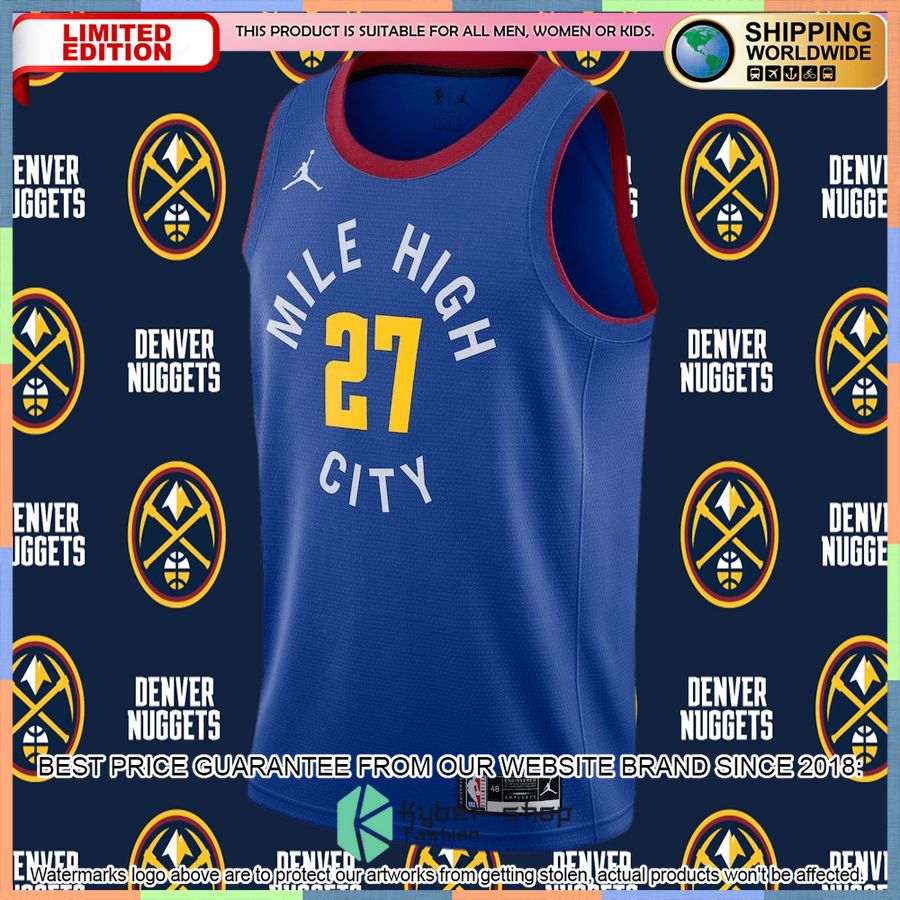 Jamal Murray Denver Nuggets Jordan Brand 2020-21 Blue Basketball Jersey 5 Jamal Murray Denver Nuggets Jordan Brand 2020-21 Blue Basketball Jersey word1