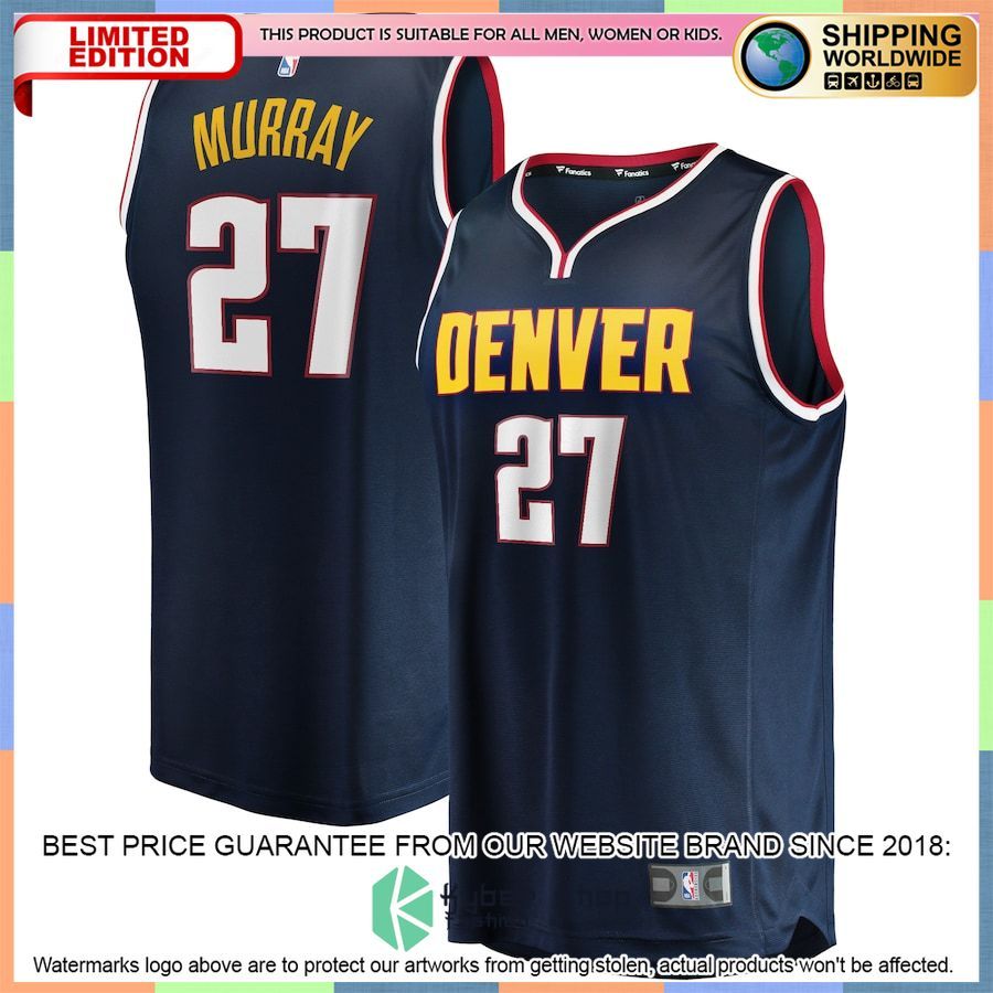Jamal Murray Denver Nuggets Youth Player Navy Basketball Jersey