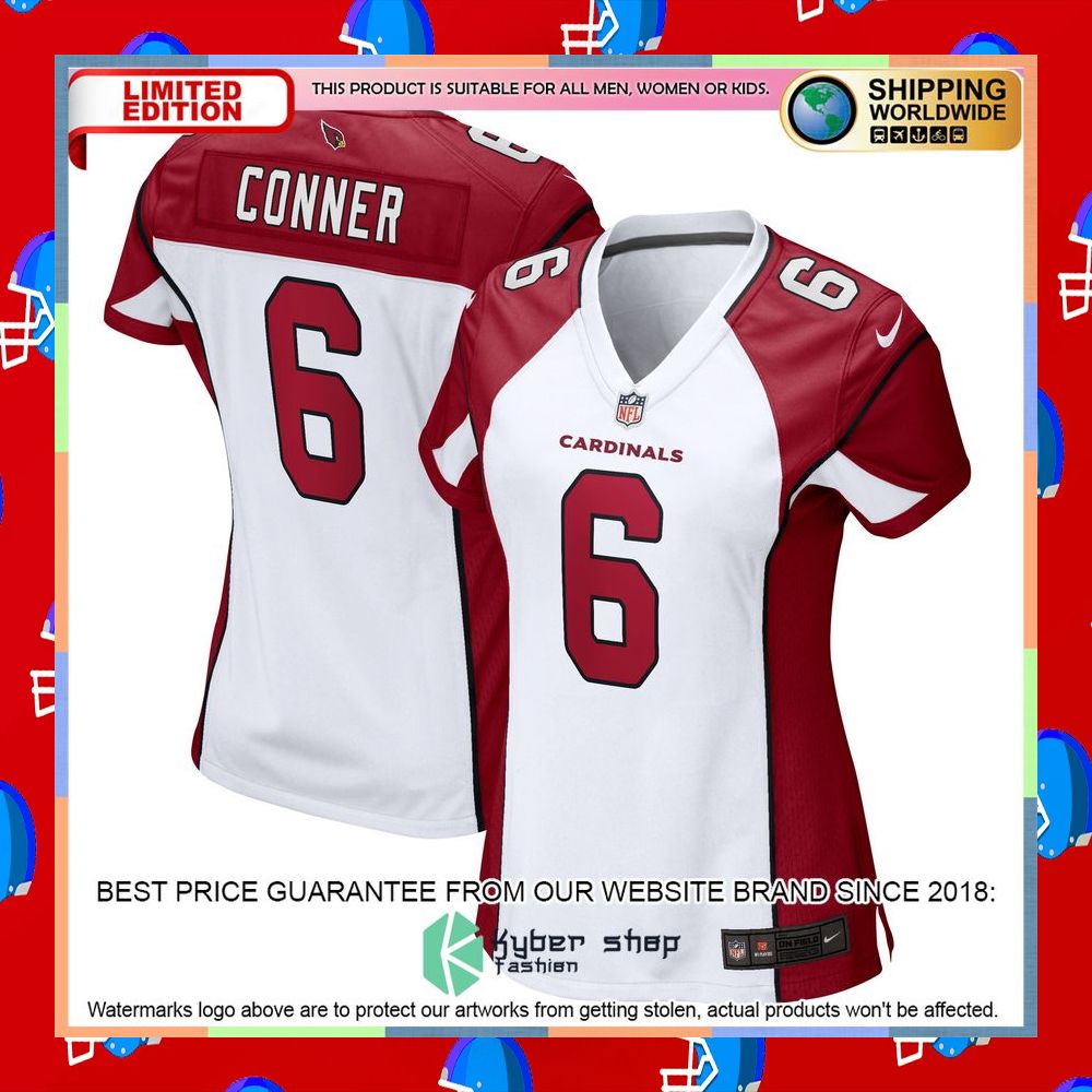 James Conner Arizona Cardinals Women's Cardinal Football Jersey 10 James Conner Arizona Cardinals Women's Cardinal Football Jersey word2