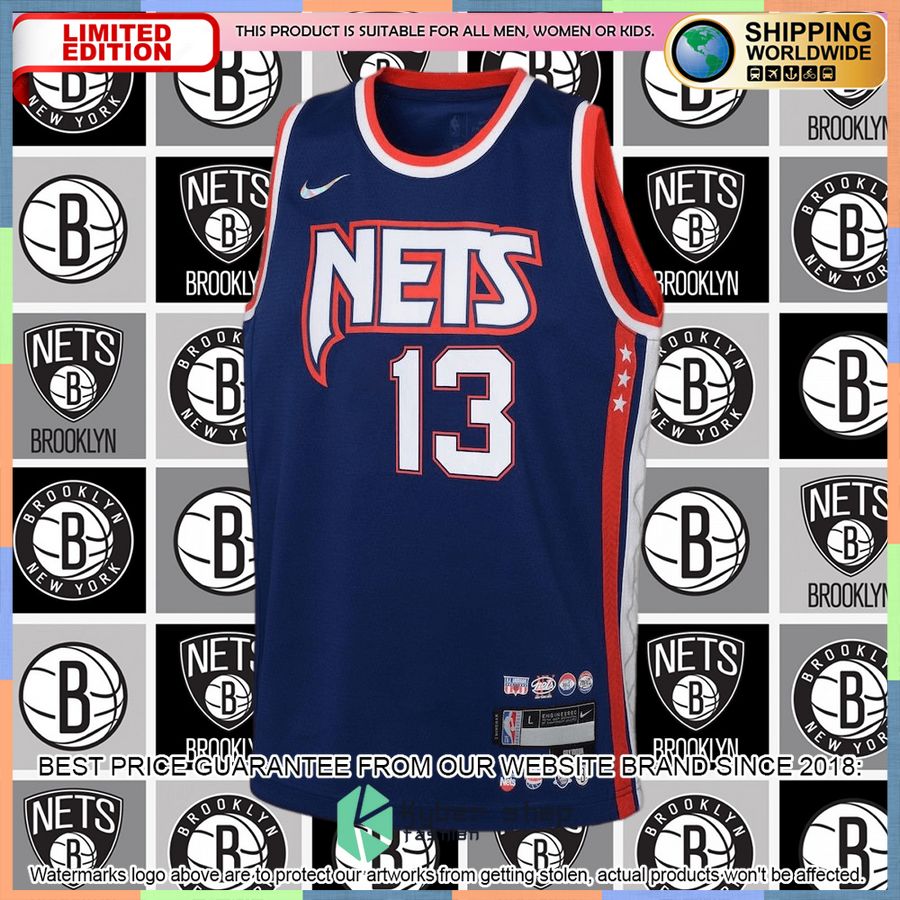 James Harden Brooklyn Nets Nike Youth 2021-22 Navy Basketball Jersey 5 James Harden Brooklyn Nets Nike Youth 2021-22 Navy Basketball Jersey word3