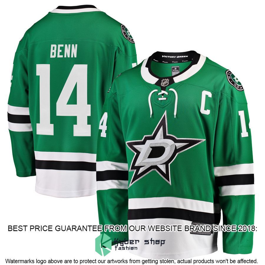 Jamie Benn Dallas Stars Breakaway Green Hockey Jersey 4 Jamie Benn Dallas Stars Breakaway Green Hockey Jersey word1