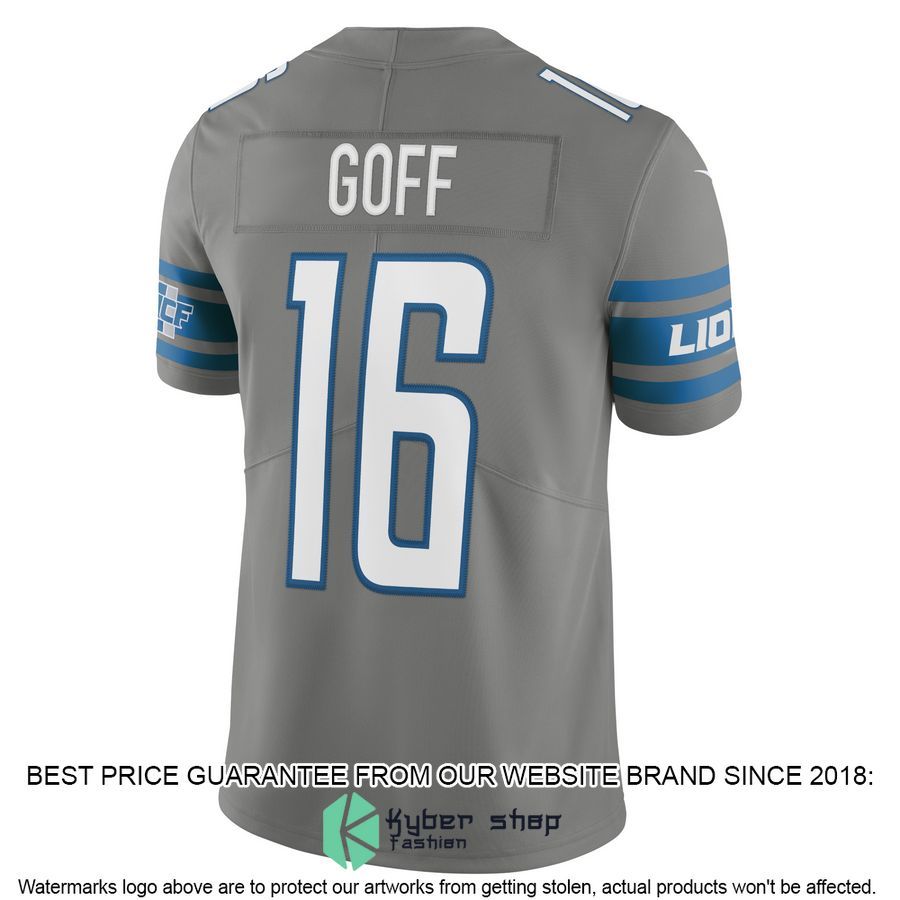 Jared Goff Detroit Lions Alternate Vapor Steel Football Jersey 3 Jared Goff Detroit Lions Alternate Vapor Steel Football Jersey word2