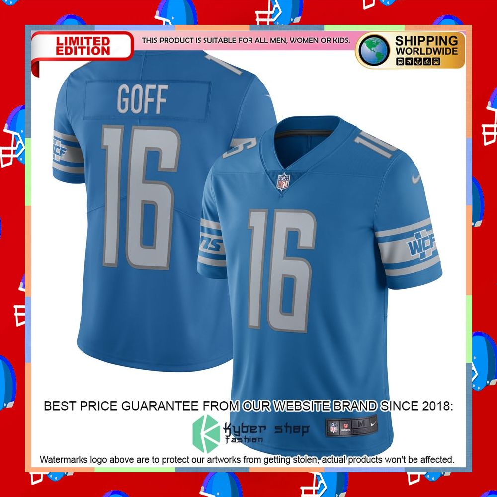 Jared Goff Detroit Lions Alternate Vapor Steel Football Jersey 10 Jared Goff Detroit Lions Alternate Vapor Steel Football Jersey word2