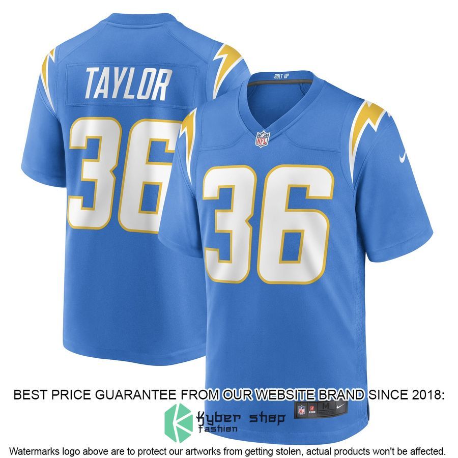 Ja'Sir Taylor Los Angeles Chargers Powder Blue Football Jersey