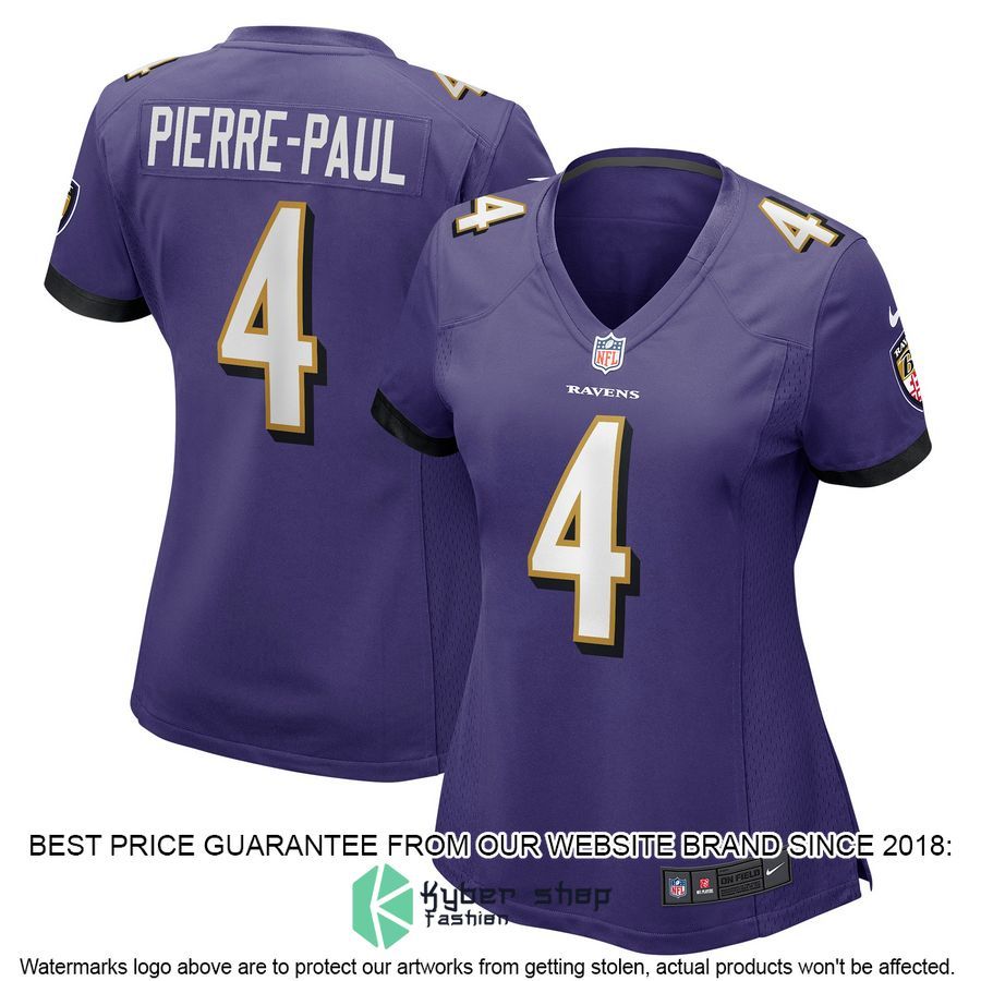 Jason PierrePaul Baltimore Ravens Women's Home Purple Football Jersey