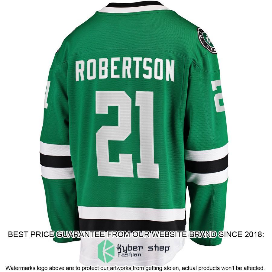 Jason Robertson Dallas Stars 2017-18 Home Replica Kelly Green Hockey Jersey 3 Jason Robertson Dallas Stars 2017-18 Home Replica Kelly Green Hockey Jersey word3