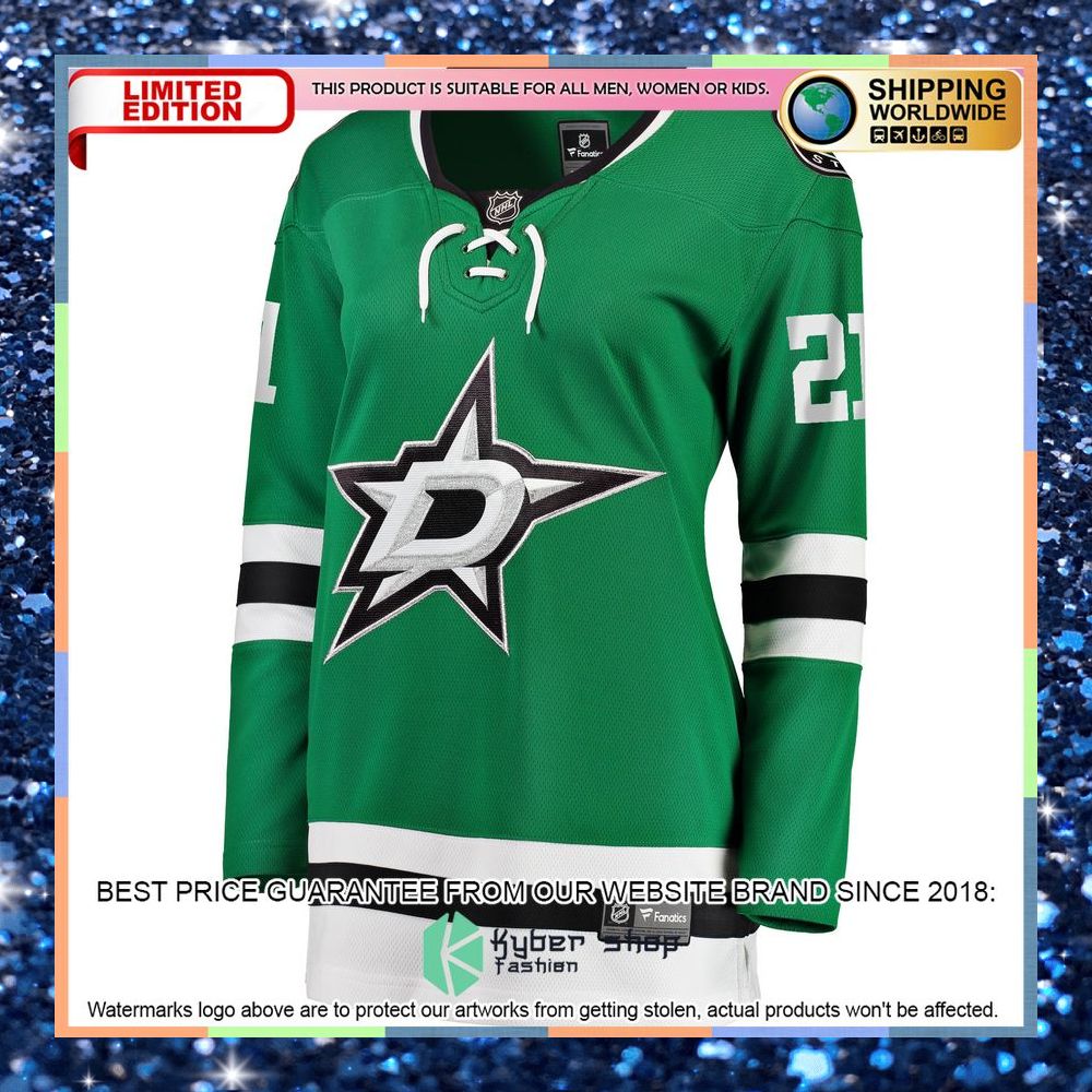 Jason Robertson Dallas Stars Women's 2017-18 Home Kelly Green Hockey Jersey 6 Jason Robertson Dallas Stars Women's 2017-18 Home Kelly Green Hockey Jersey word2