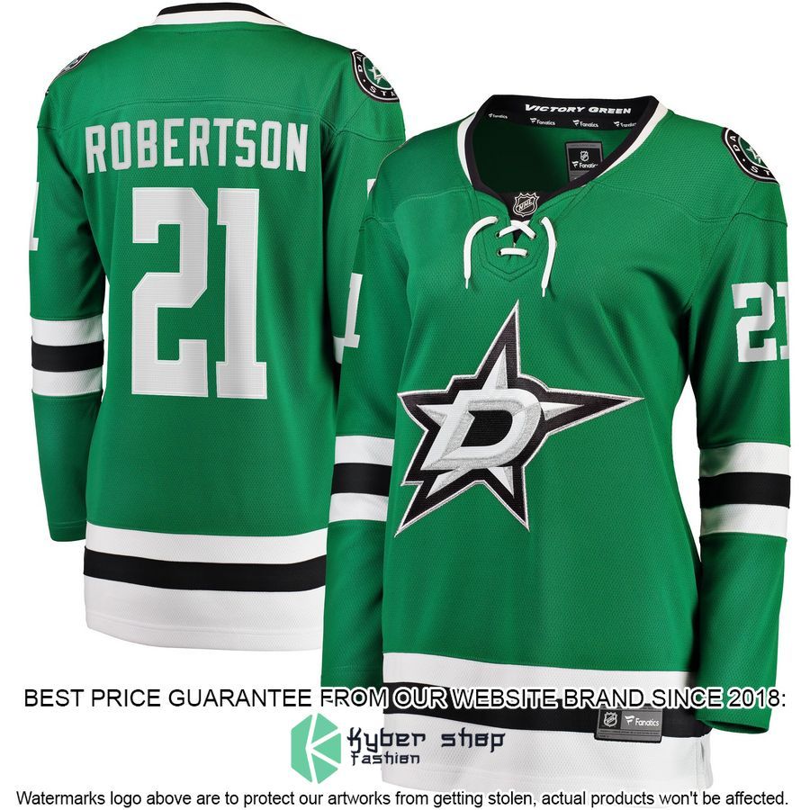 Jason Robertson Dallas Stars Women's 2017-18 Home Kelly Green Hockey Jersey 4 Jason Robertson Dallas Stars Women's 2017-18 Home Kelly Green Hockey Jersey word2