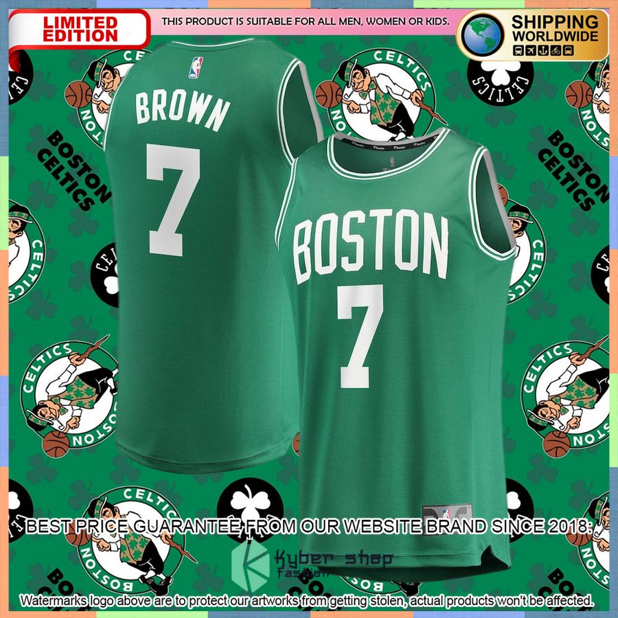 Jaylen Brown Boston Celtics Player Green Basketball Jersey 4 Jaylen Brown Boston Celtics Player Green Basketball Jersey word3
