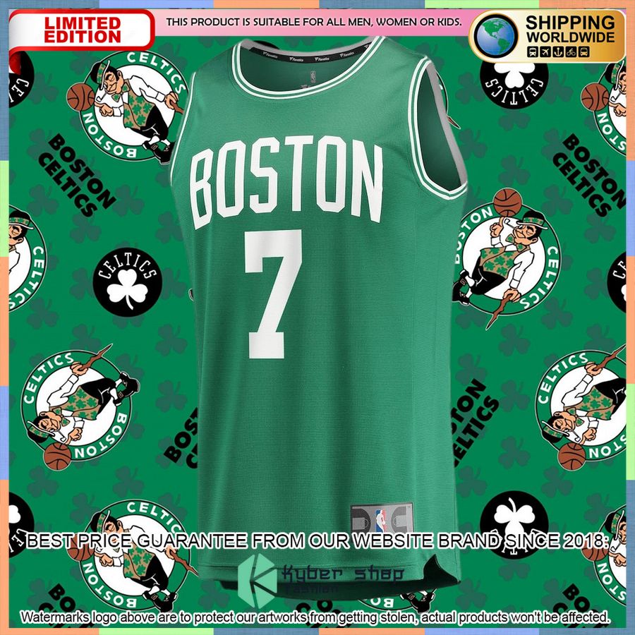 Jaylen Brown Boston Celtics Player Green Basketball Jersey 5 Jaylen Brown Boston Celtics Player Green Basketball Jersey word3