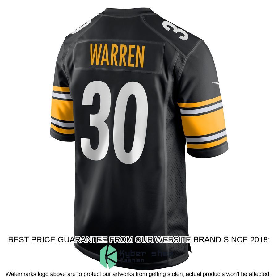 Jaylen Warren Pittsburgh Steelers Black Football Jersey 3 Jaylen Warren Pittsburgh Steelers Black Football Jersey word1