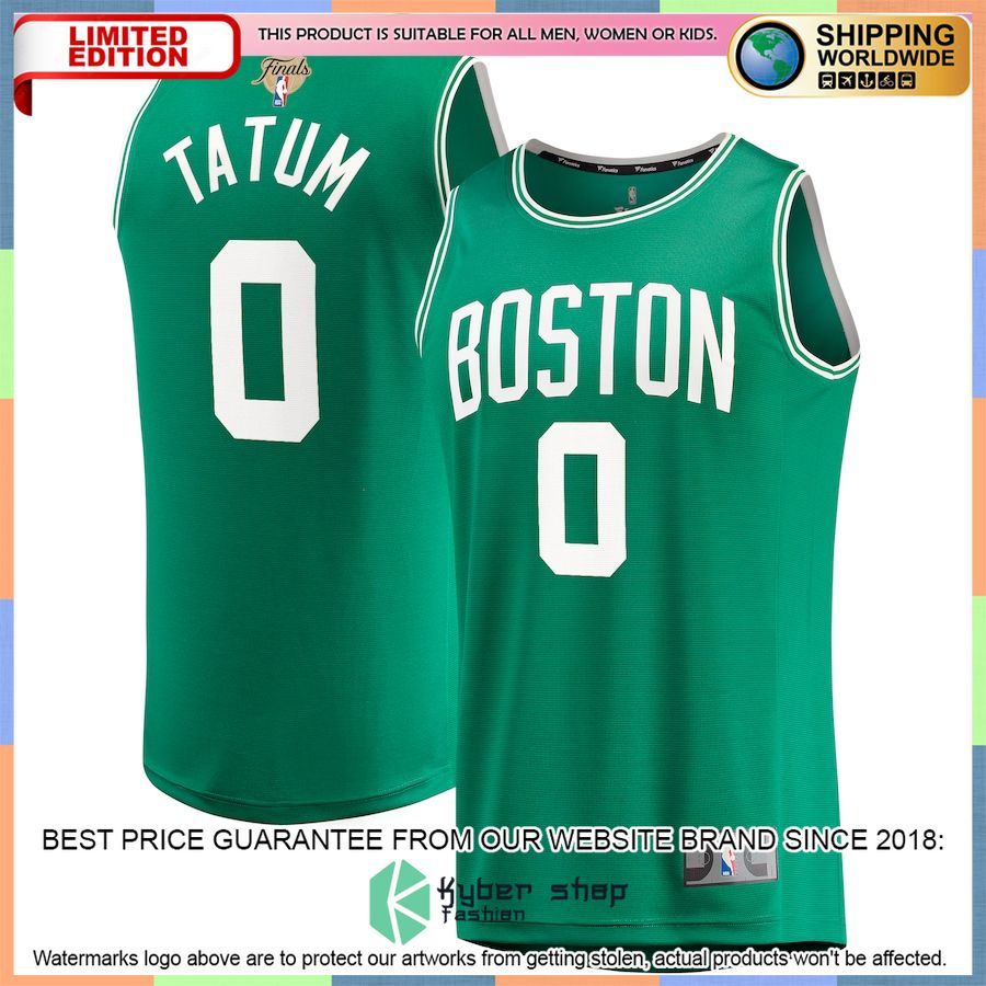 Jayson Tatum Boston Celtics 2022 NBA Finals Player Kelly Green Basketball Jersey