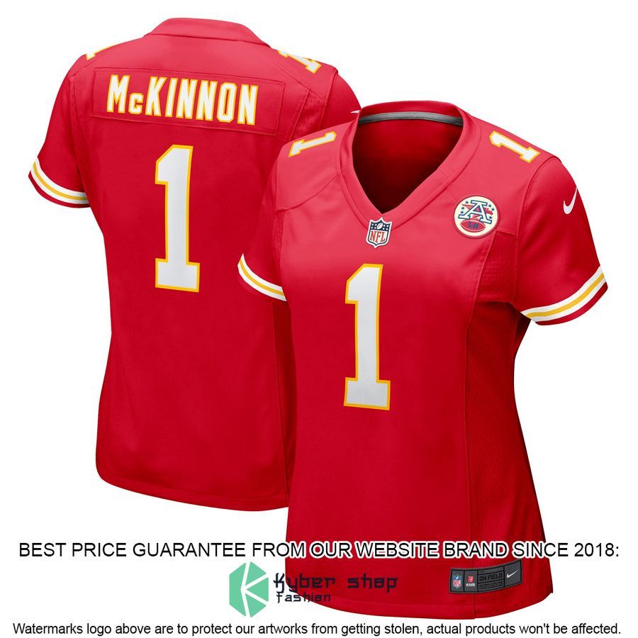 Jerick McKinnon Kansas City Chiefs Women's Red Football Jersey