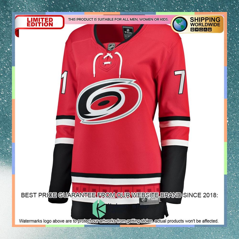 Jesper Fast Carolina Hurricanes Women's Red Hockey Jersey 6 Jesper Fast Carolina Hurricanes Women's Red Hockey Jersey word3