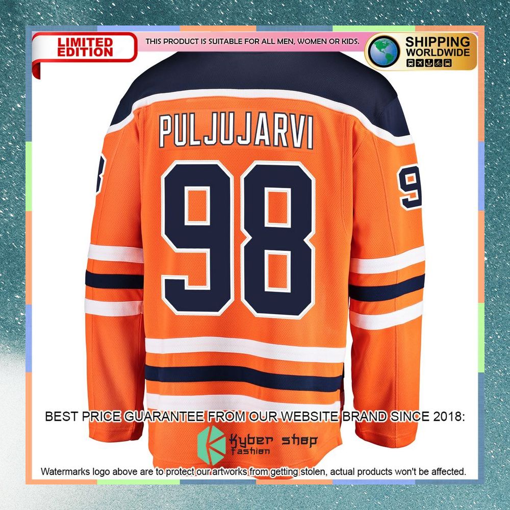Jesse Puljujarvi Edmonton Oilers Orange Hockey Jersey 7 Jesse Puljujarvi Edmonton Oilers Orange Hockey Jersey word1