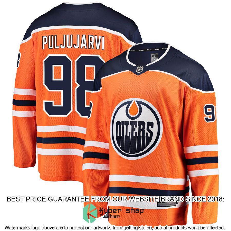 Jesse Puljujarvi Edmonton Oilers Orange Hockey Jersey 4 Jesse Puljujarvi Edmonton Oilers Orange Hockey Jersey word1