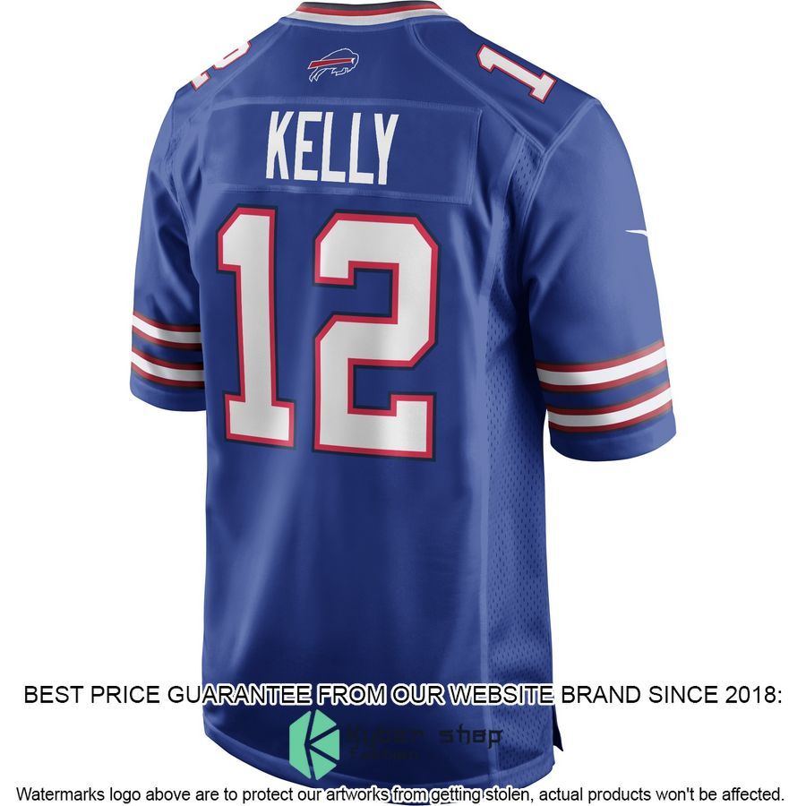 Jim Kelly Buffalo Bills Football Retired Royal Football Jersey 3 Jim Kelly Buffalo Bills Football Retired Royal Football Jersey word1