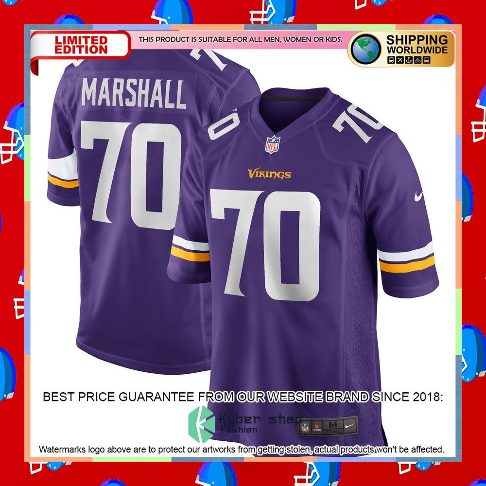 Jim Marshall Minnesota Vikings Purple Football Jersey 5 Jim Marshall Minnesota Vikings Purple Football Jersey word1