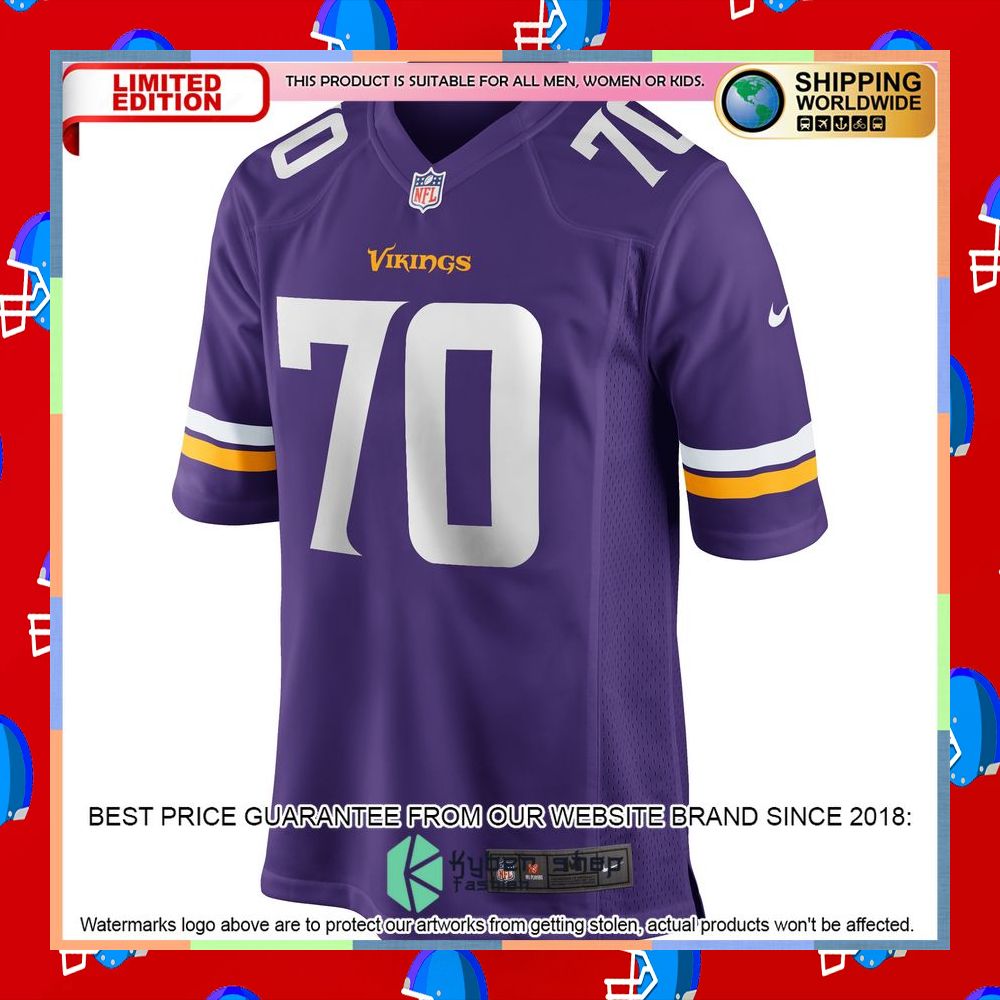 Jim Marshall Minnesota Vikings Purple Football Jersey 6 Jim Marshall Minnesota Vikings Purple Football Jersey word1