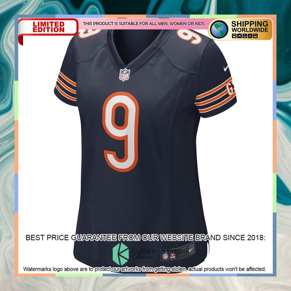 Jim McMahon Chicago Bears Women's Football Navy Football Jersey 6 Jim McMahon Chicago Bears Women's Football Navy Football Jersey word3