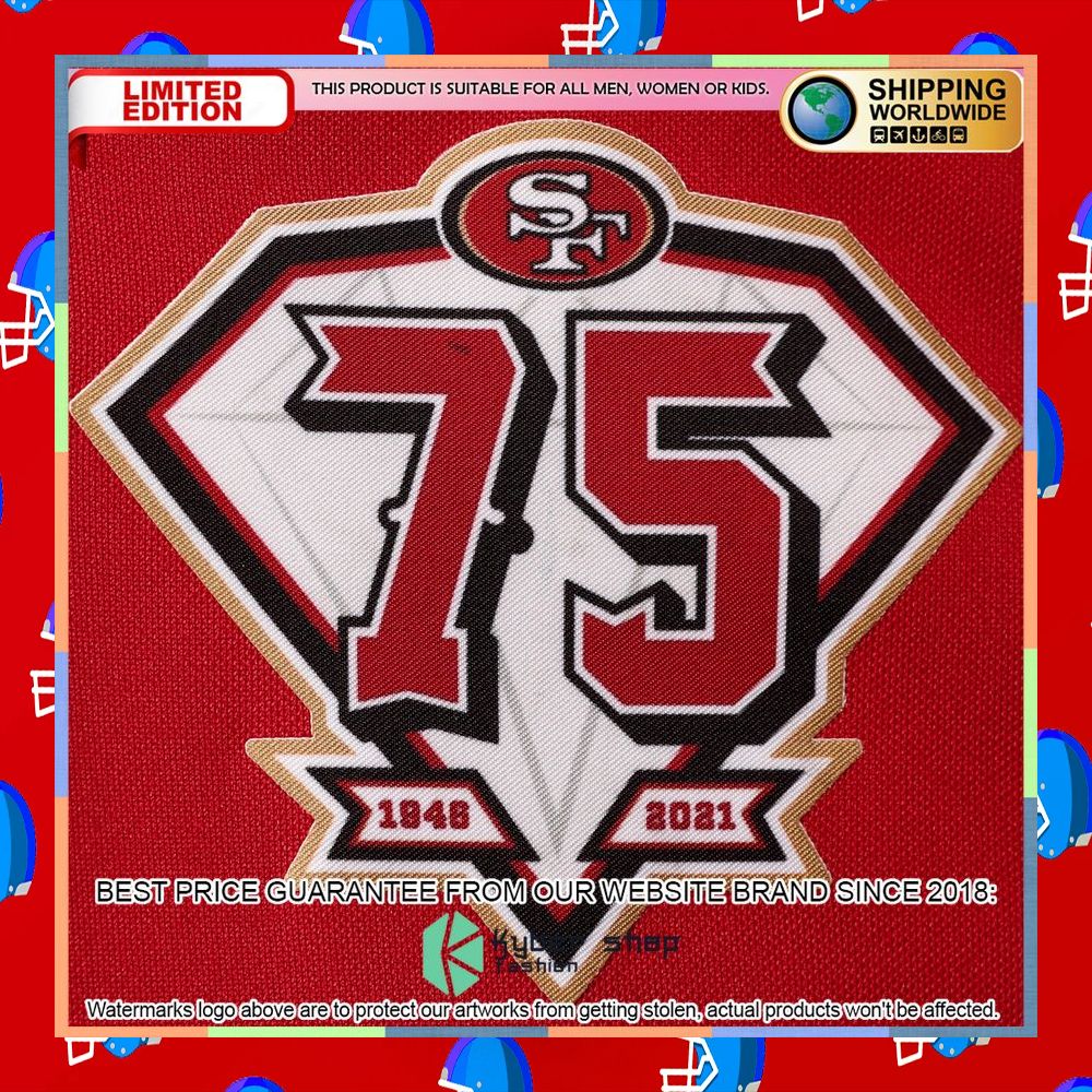 Jimmy Garoppolo San Francisco 49ers 75th Anniversary Alternate Red Football Jersey 9 Jimmy Garoppolo San Francisco 49ers 75th Anniversary Alternate Red Football Jersey word3