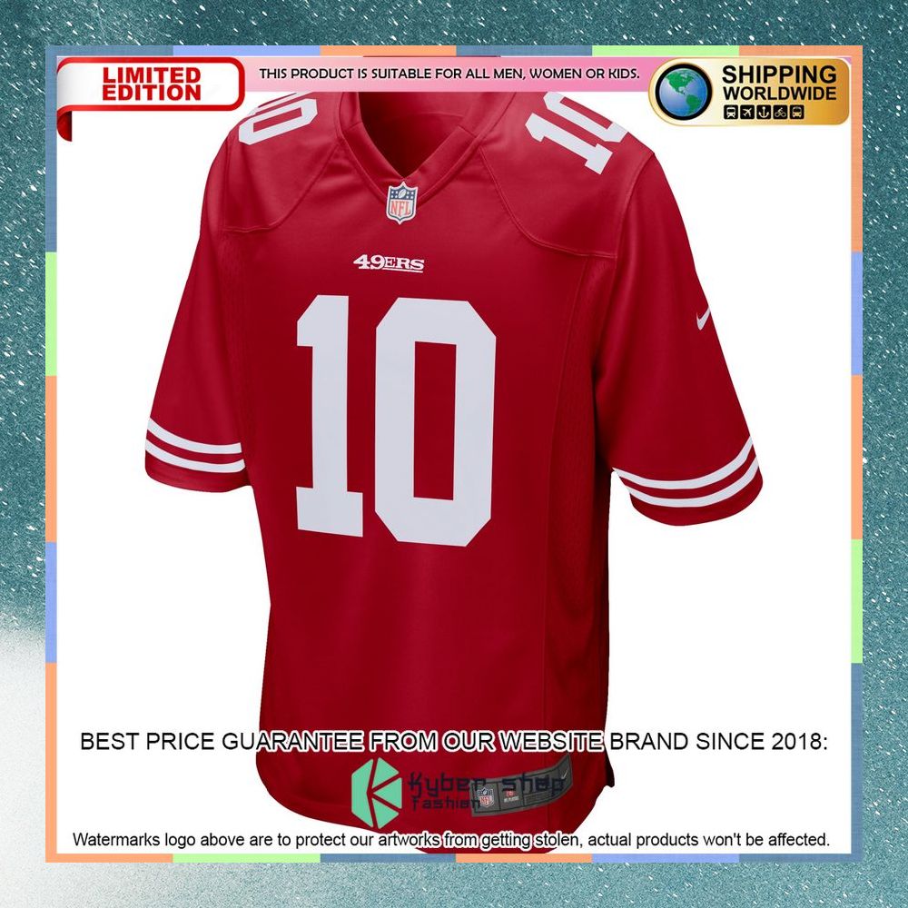Jimmy Garoppolo San Francisco 49ers Scarlet Football Jersey 6 Jimmy Garoppolo San Francisco 49ers Scarlet Football Jersey word2