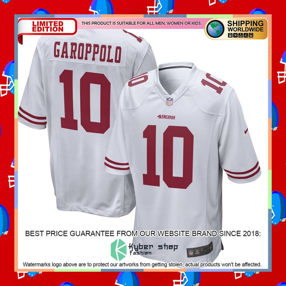 Jimmy Garoppolo San Francisco 49ers White Football Jersey 5 Jimmy Garoppolo San Francisco 49ers White Football Jersey word2