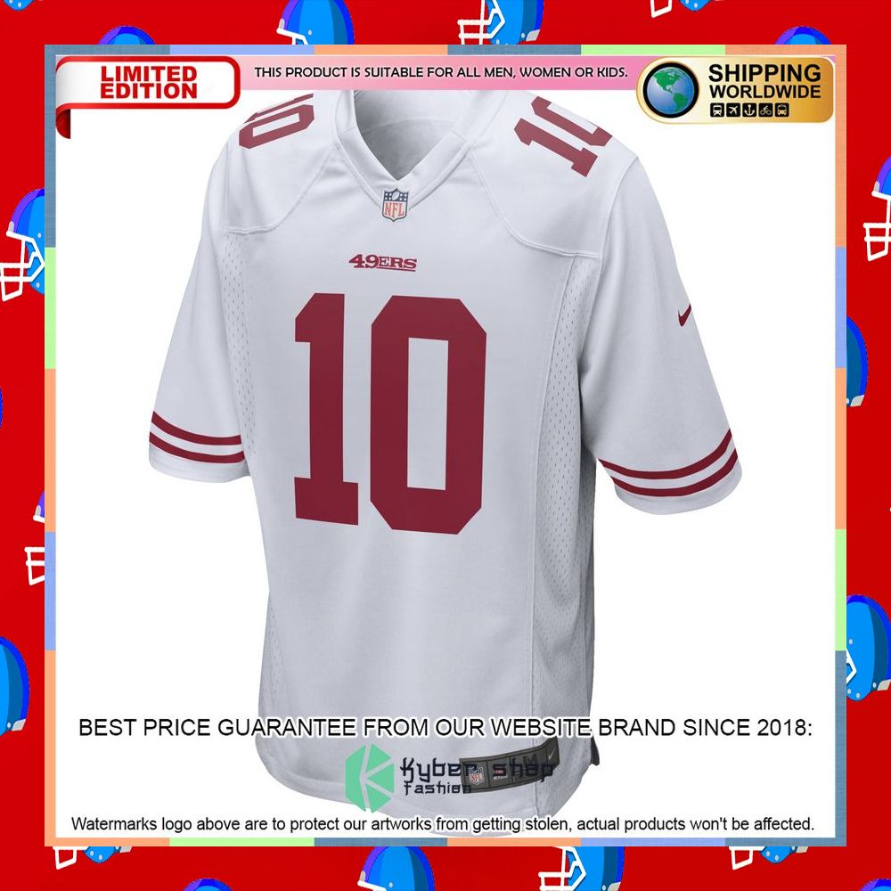 Jimmy Garoppolo San Francisco 49ers White Football Jersey 6 Jimmy Garoppolo San Francisco 49ers White Football Jersey word2