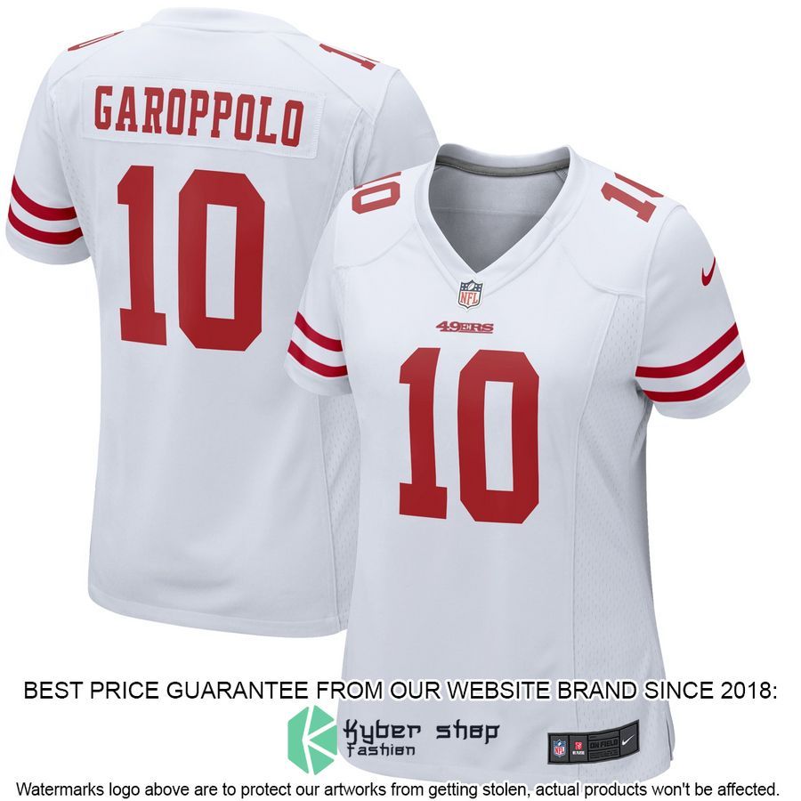 Jimmy Garoppolo San Francisco 49ers Women's Team Color White Football Jersey 4 Jimmy Garoppolo San Francisco 49ers Women's Team Color White Football Jersey word3