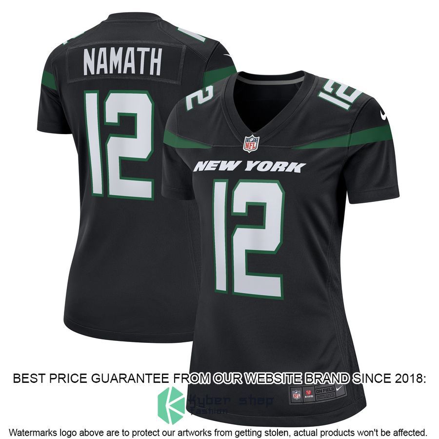 Joe Namath New York Jets Women's Gotham Green Football Jersey 5 Joe Namath New York Jets Women's Gotham Green Football Jersey word2
