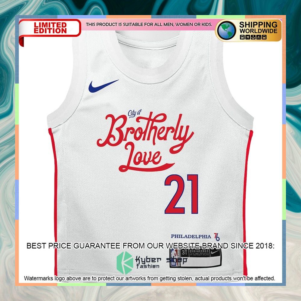 Joel Embiid Philadelphia 76ers Nike Toddler 2022-23 City Edition White Basketball Jersey 5 Joel Embiid Philadelphia 76ers Nike Toddler 2022-23 City Edition White Basketball Jersey word2