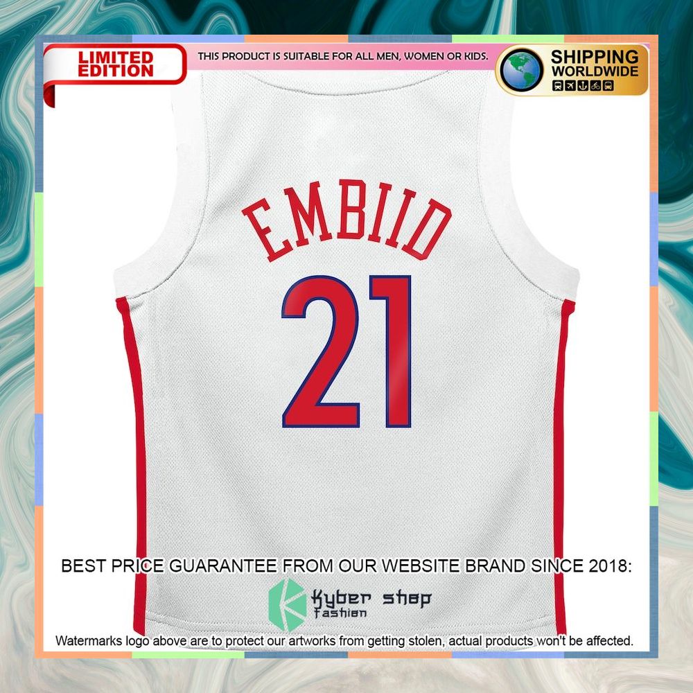 Joel Embiid Philadelphia 76ers Nike Toddler 2022-23 City Edition White Basketball Jersey 6 Joel Embiid Philadelphia 76ers Nike Toddler 2022-23 City Edition White Basketball Jersey word2