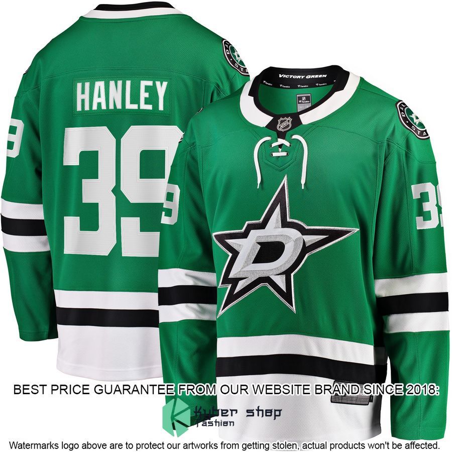 Joel Hanley Dallas Stars Kelly Green Hockey Jersey