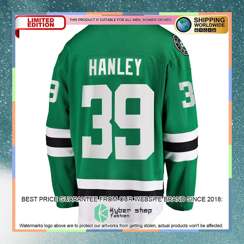 Joel Hanley Dallas Stars Kelly Green Hockey Jersey 7 Joel Hanley Dallas Stars Kelly Green Hockey Jersey word1