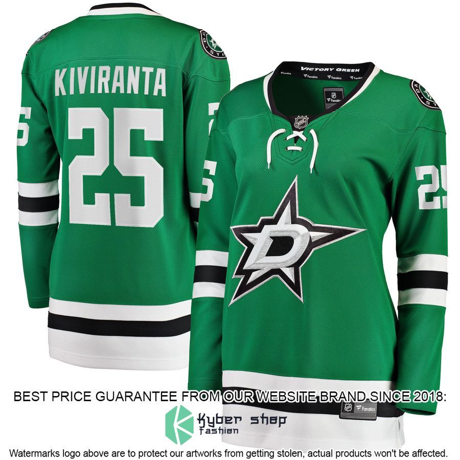 Joel Kiviranta Dallas Stars Women's Kelly Green Hockey Jersey