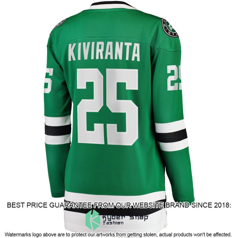 Joel Kiviranta Dallas Stars Women's Kelly Green Hockey Jersey 3 Joel Kiviranta Dallas Stars Women's Kelly Green Hockey Jersey word1
