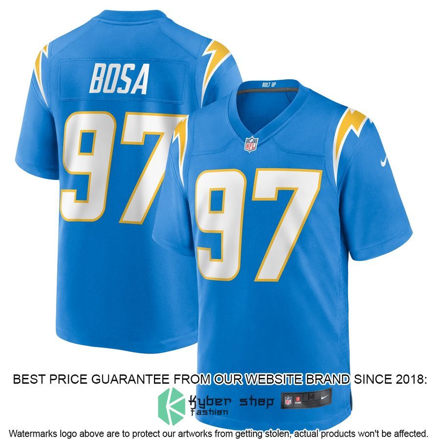 Joey Bosa Los Angeles Chargers Powder Blue Football Jersey 4 Joey Bosa Los Angeles Chargers Powder Blue Football Jersey word3