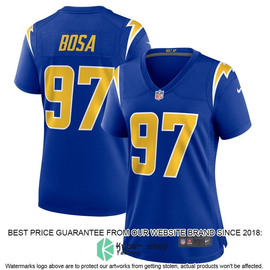 Joey Bosa Los Angeles Chargers Women's Powder Blue Football Jersey 5 Joey Bosa Los Angeles Chargers Women's Powder Blue Football Jersey word3