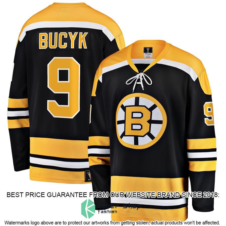 John Bucyk Boston Bruins Premier Retired Black Hockey Jersey