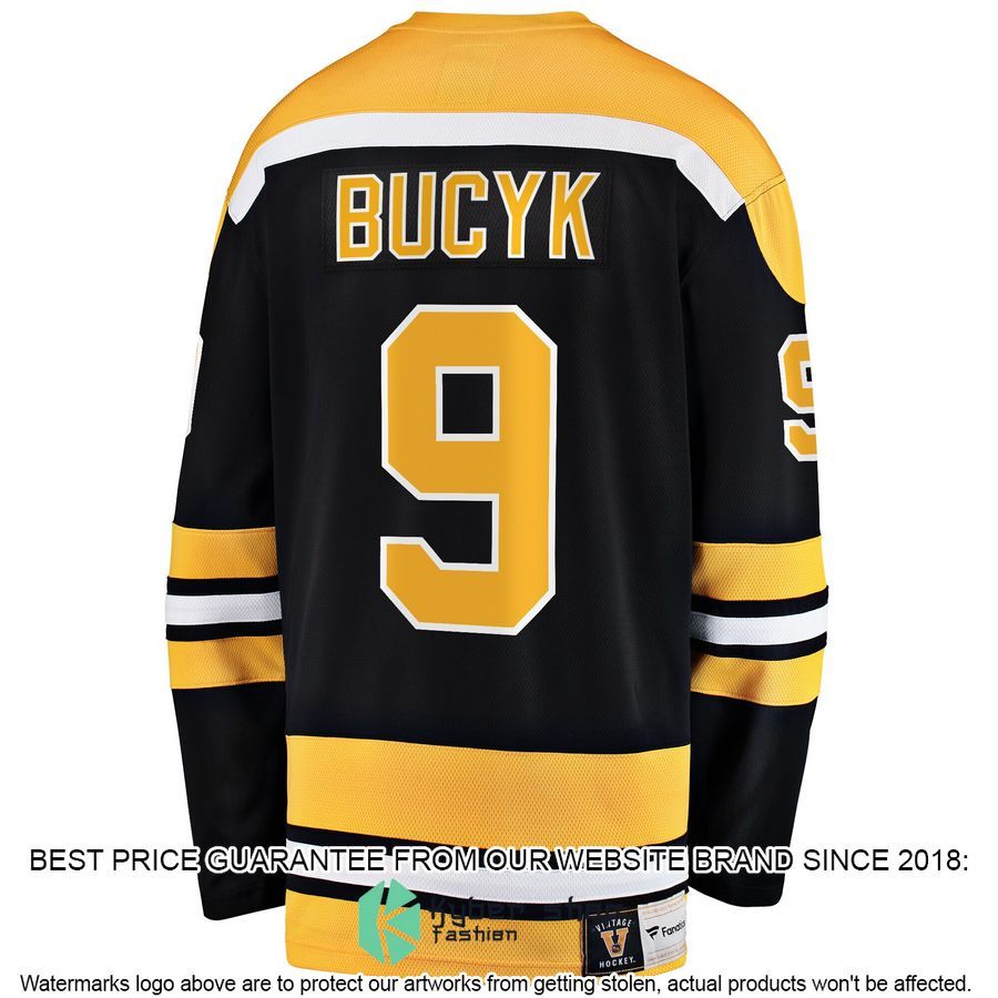 John Bucyk Boston Bruins Premier Retired Black Hockey Jersey 3 John Bucyk Boston Bruins Premier Retired Black Hockey Jersey word2
