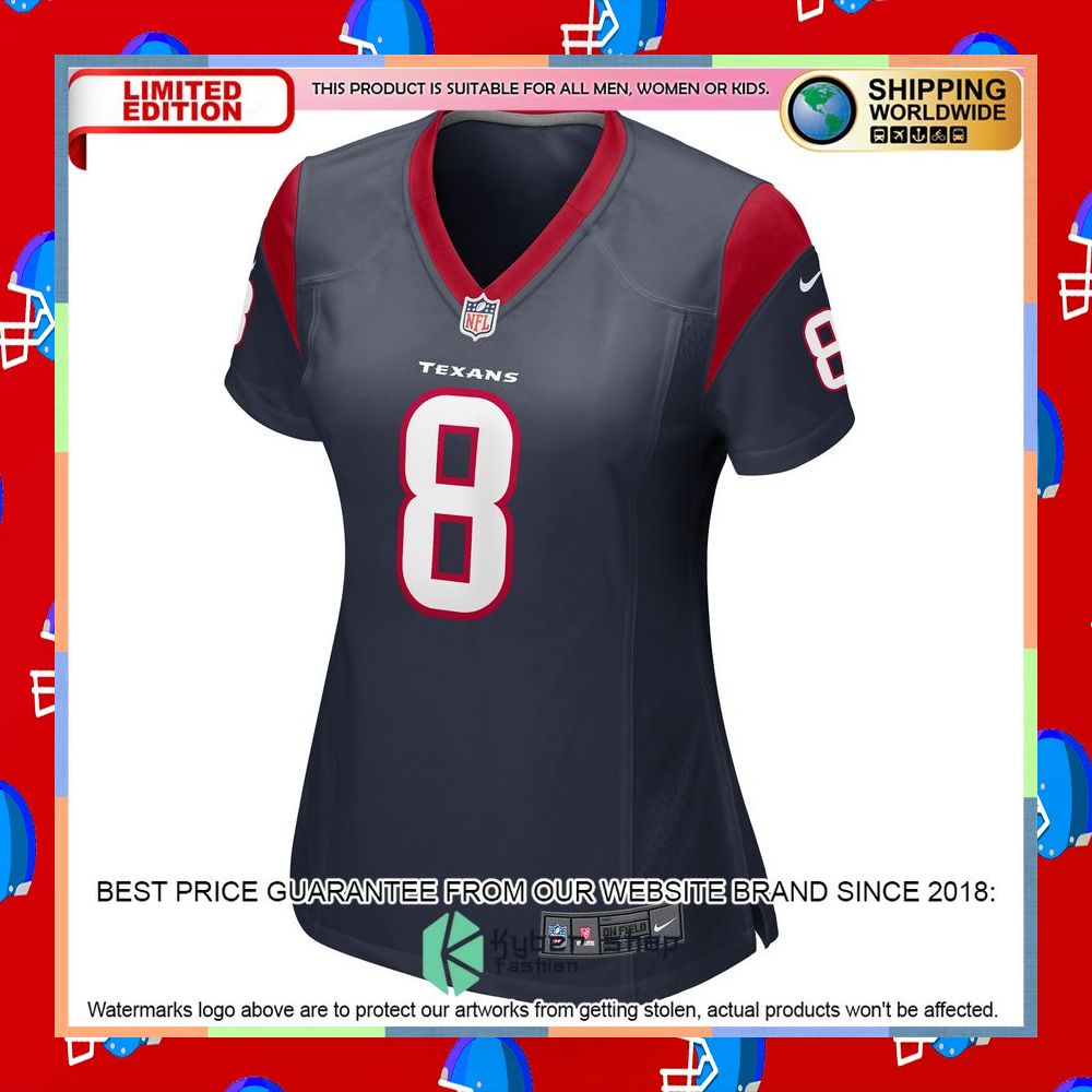 John Metchie III Houston Texans Women's Navy Football Jersey 6 John Metchie III Houston Texans Women's Navy Football Jersey word2