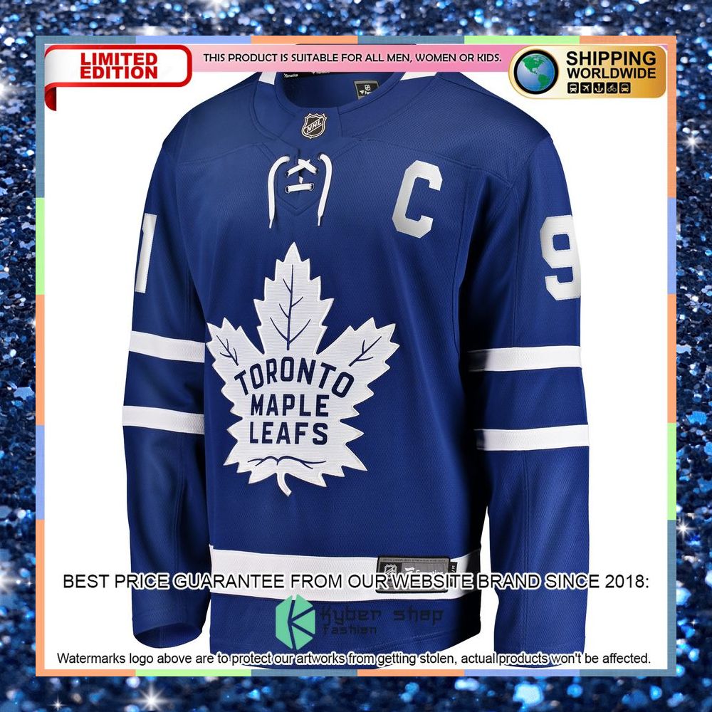 John Tavares Toronto Maple Leafs Home Captain Premier Blue Hockey Jersey 6 John Tavares Toronto Maple Leafs Home Captain Premier Blue Hockey Jersey word2