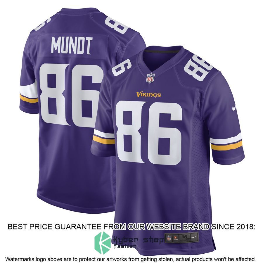 Johnny Mundt Minnesota Vikings Purple Football Jersey 4 Johnny Mundt Minnesota Vikings Purple Football Jersey word2