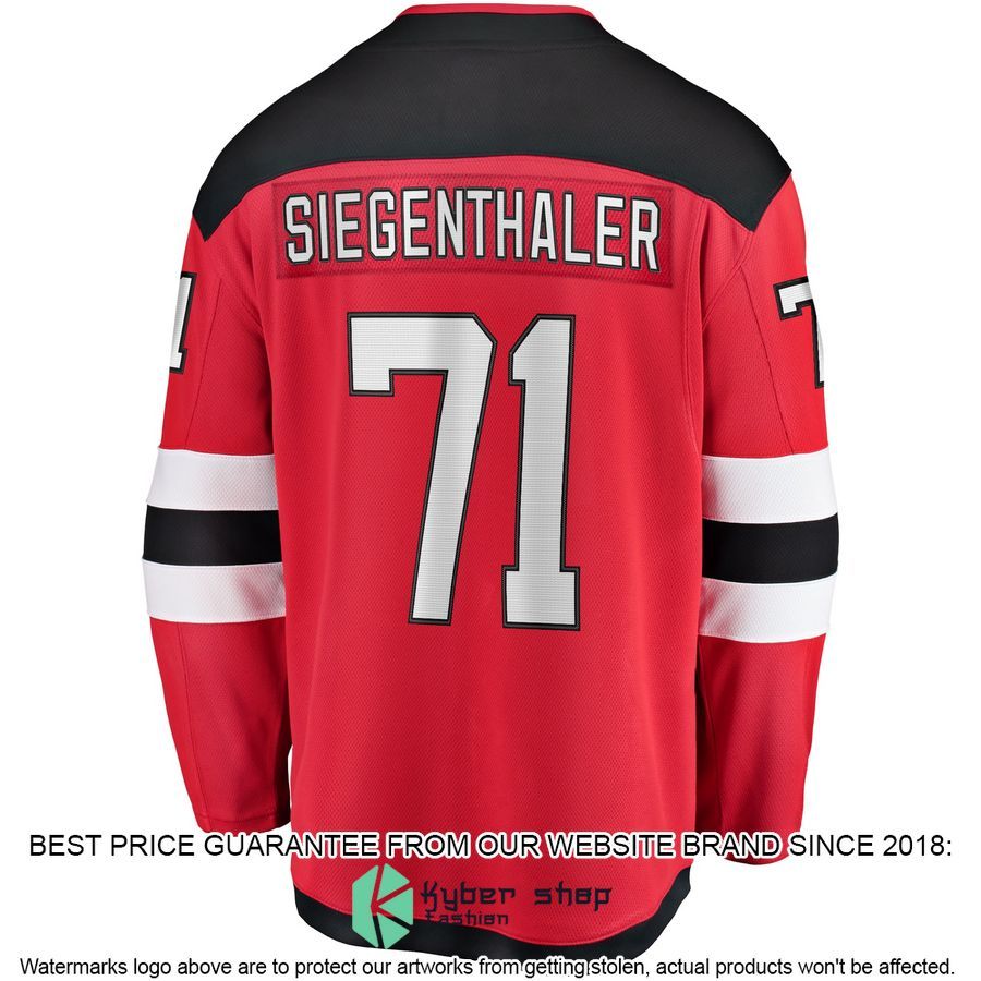 Jonas Siegenthaler New Jersey Devils Home Red Hockey Jersey 3 Jonas Siegenthaler New Jersey Devils Home Red Hockey Jersey word2