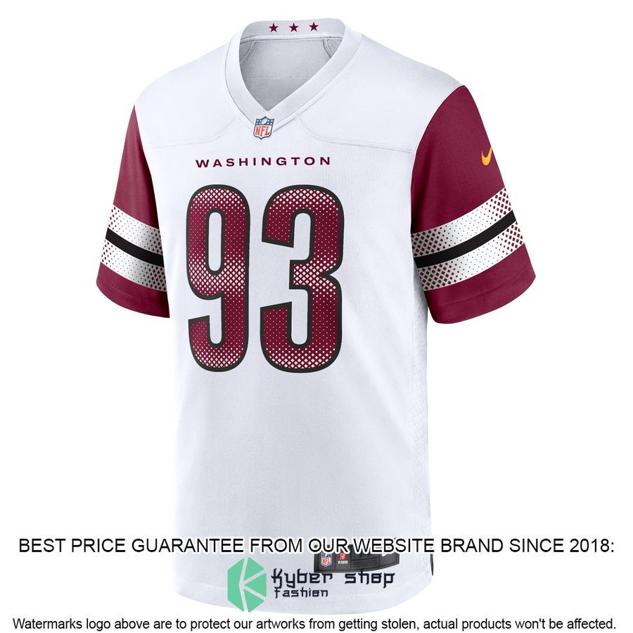Jonathan Allen Washington Commanders White Football Jersey 2 Jonathan Allen Washington Commanders White Football Jersey word2