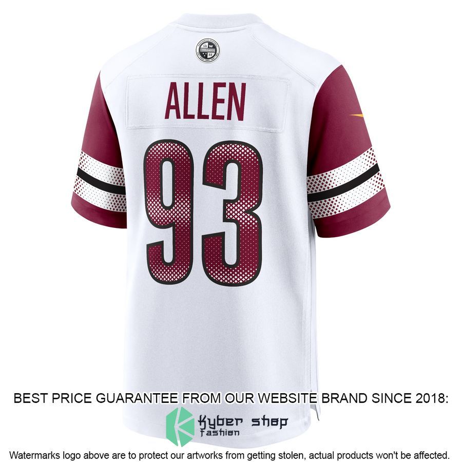 Jonathan Allen Washington Commanders White Football Jersey 3 Jonathan Allen Washington Commanders White Football Jersey word2