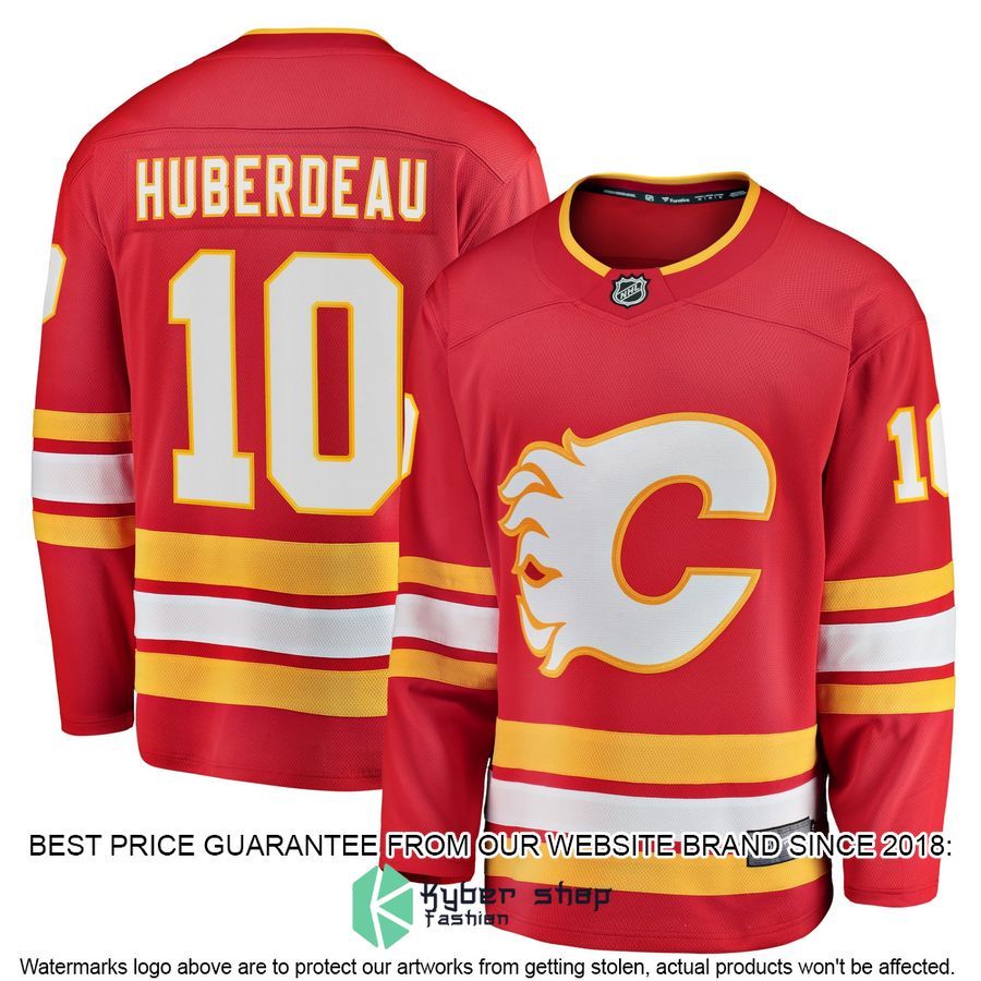 Jonathan Huberdeau Calgary Flames Home Red Hockey Jersey